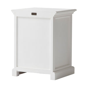 Classic White Nightstand With Dividers - Montana Home & Kitchen Co.