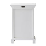 Classic White Three Drawer Nightstand - Montana Home & Kitchen Co.