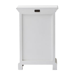 Classic White Three Drawer Nightstand - Montana Home & Kitchen Co.