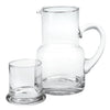 Clear Glass 2 Pc Glass Bedside Or Desktop Carafe Set 10 Oz - Montana Home & Kitchen Co.