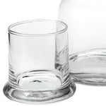 Clear Glass 2 Pc Glass Bedside Or Desktop Carafe Set 10 Oz - Montana Home & Kitchen Co.