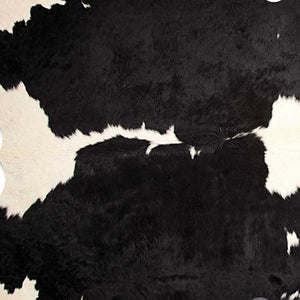 Cowhide Animal Print Area Rug Black And White - Montana Home & Kitchen Co.