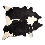 Cowhide Animal Print Area Rug Black And White - Montana Home & Kitchen Co.