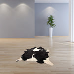 Cowhide Animal Print Area Rug Black And White - Montana Home & Kitchen Co.