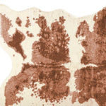 Cowhide Animal Print Area Rug Brown and Ivory Faux 4' X 5' - Montana Home & Kitchen Co.