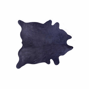 Cowhide Area Rug 6' X 7' Navy Blue - Montana Home & Kitchen Co.