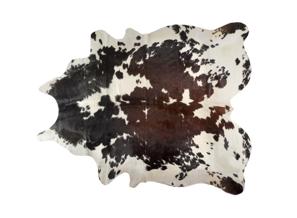 Cowhide Hand Knotted Area Rug / 6' X 7' or 5' X 7' Brown, Black and White LIMITED QTY - Montana Home & Kitchen Co.