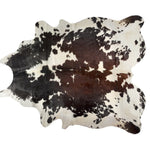 Cowhide Hand Knotted Area Rug / 6' X 7' or 5' X 7' Brown, Black and White LIMITED QTY - Montana Home & Kitchen Co.