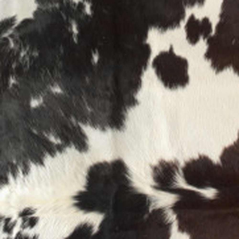 Cowhide Hand Knotted Area Rug / 6' X 7' or 5' X 7' Brown, Black and White LIMITED QTY - Montana Home & Kitchen Co.