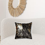 Cowhide Pillow Chocolate And Gold Torino Kobe - Montana Home & Kitchen Co.