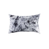 Cowhide Pillow Salt And Pepper Black And White 18" X 18" X 5" - Montana Home & Kitchen Co.