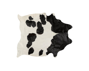 Cowhide Rug 72" X 84" White And Black - Montana Home & Kitchen Co.