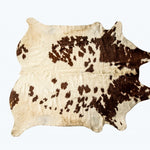 Cowhide Rug 72" X 84" White And Brown - Montana Home & Kitchen Co.