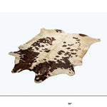 Cowhide Rug 72" X 84" White And Brown - Montana Home & Kitchen Co.