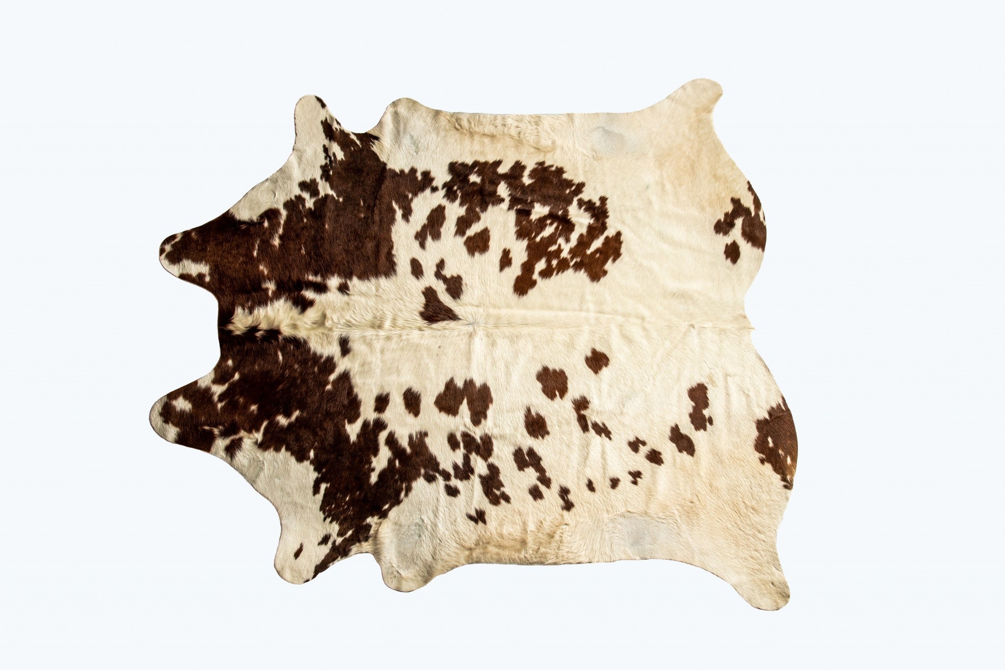 Cowhide Rug 72" X 84" White And Brown - Montana Home & Kitchen Co.