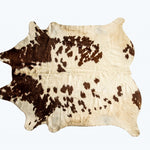 Cowhide Rug 72" X 84" White And Brown - Montana Home & Kitchen Co.