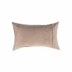 Cowhide Throw Pillow 12" X 20" Brown and White - Montana Home & Kitchen Co.