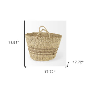 Detailed Wicker Storage Baskets Set Of Two - Montana Home & Kitchen Co.