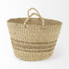 Detailed Wicker Storage Baskets Set Of Two - Montana Home & Kitchen Co.