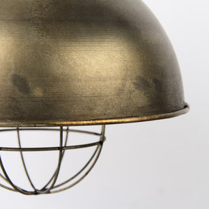 Distressed Bronze Metal Dome Hanging Light - Montana Home & Kitchen Co.