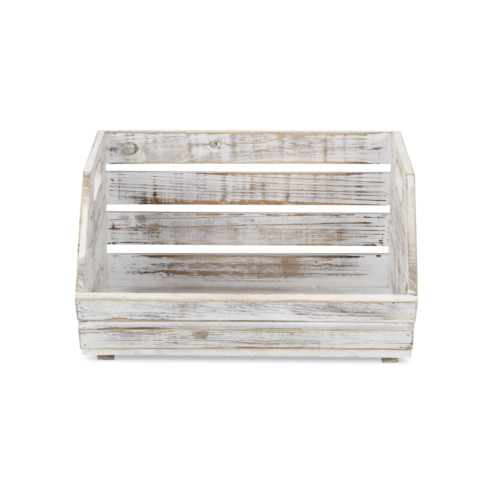 Distressed Gray Wooden Storage Box - Montana Home & Kitchen Co.