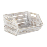 Distressed Gray Wooden Storage Box - Montana Home & Kitchen Co.