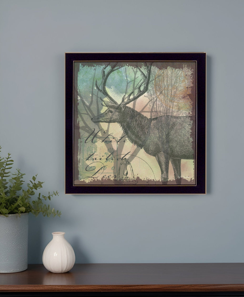 Elk Black Framed Print Wall Art - Montana Home & Kitchen Co.