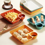 Finger - food plate with built in dip cup! - Montana Home & Kitchen Co.