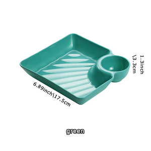 Finger - food plate with built in dip cup! - Montana Home & Kitchen Co.