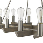 Finnick 12 - Light Satin Nickel Chandelier - Montana Home & Kitchen Co.