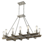 Finnick 12 - Light Satin Nickel Chandelier - Montana Home & Kitchen Co.