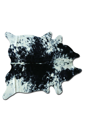 Genuine Cowhide Area Rug 6' X 7' Black and White - Montana Home & Kitchen Co.