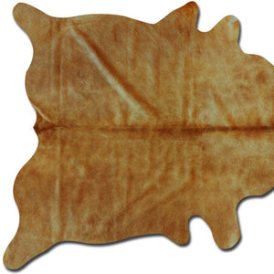 Genuine Cowhide Area Rug 6' X 7' Golden Honey Exotic - Montana Home & Kitchen Co.