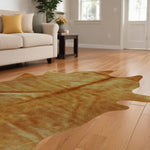 Genuine Cowhide Area Rug 6' X 7' Golden Honey Exotic - Montana Home & Kitchen Co.