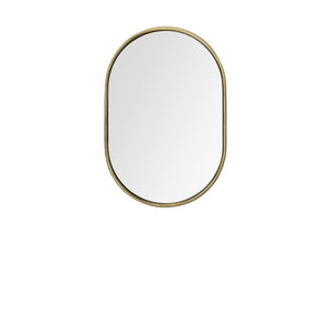 Gold Oval Accent Metal Mirror - Montana Home & Kitchen Co.