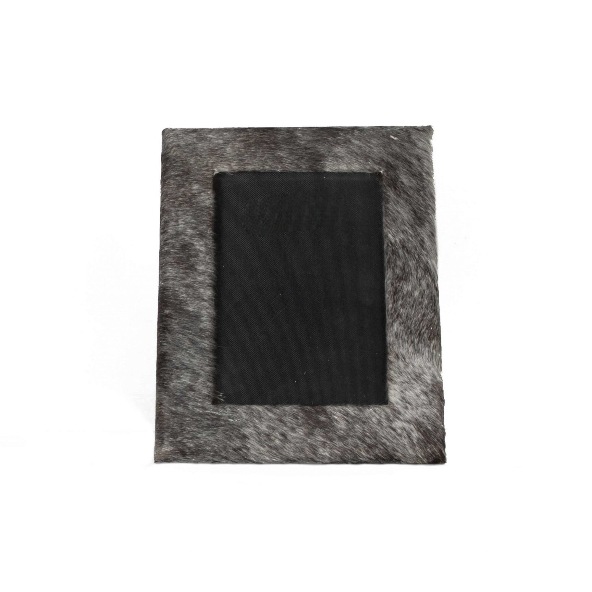 Gray Cowhide Tabletop Picture Frame 4" x 6" - Montana Home & Kitchen Co.