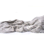 Gray Faux Fur Ombre Plush Throw - Montana Home & Kitchen Co.