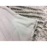 Gray Faux Fur Ombre Plush Throw - Montana Home & Kitchen Co.