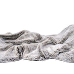 Gray Faux Fur Ombre Plush Throw - Montana Home & Kitchen Co.