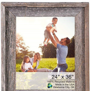 Gray Wood Hanging Picture Frame - Montana Home & Kitchen Co.