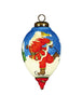 Ice Skating Santa Hand Painted Mouth Blown Glass Ornament - Montana Home & Kitchen Co.