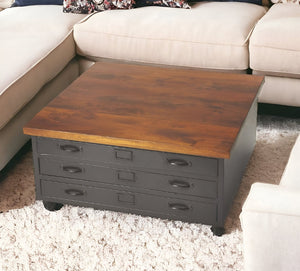 Industrial Chic Coffee Table - Montana Home & Kitchen Co.