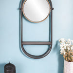 Industrial Gray Mirror Shelf - Montana Home & Kitchen Co.