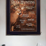 Joy of Hunting deer Black Framed Print Wall Art - Montana Home & Kitchen Co.