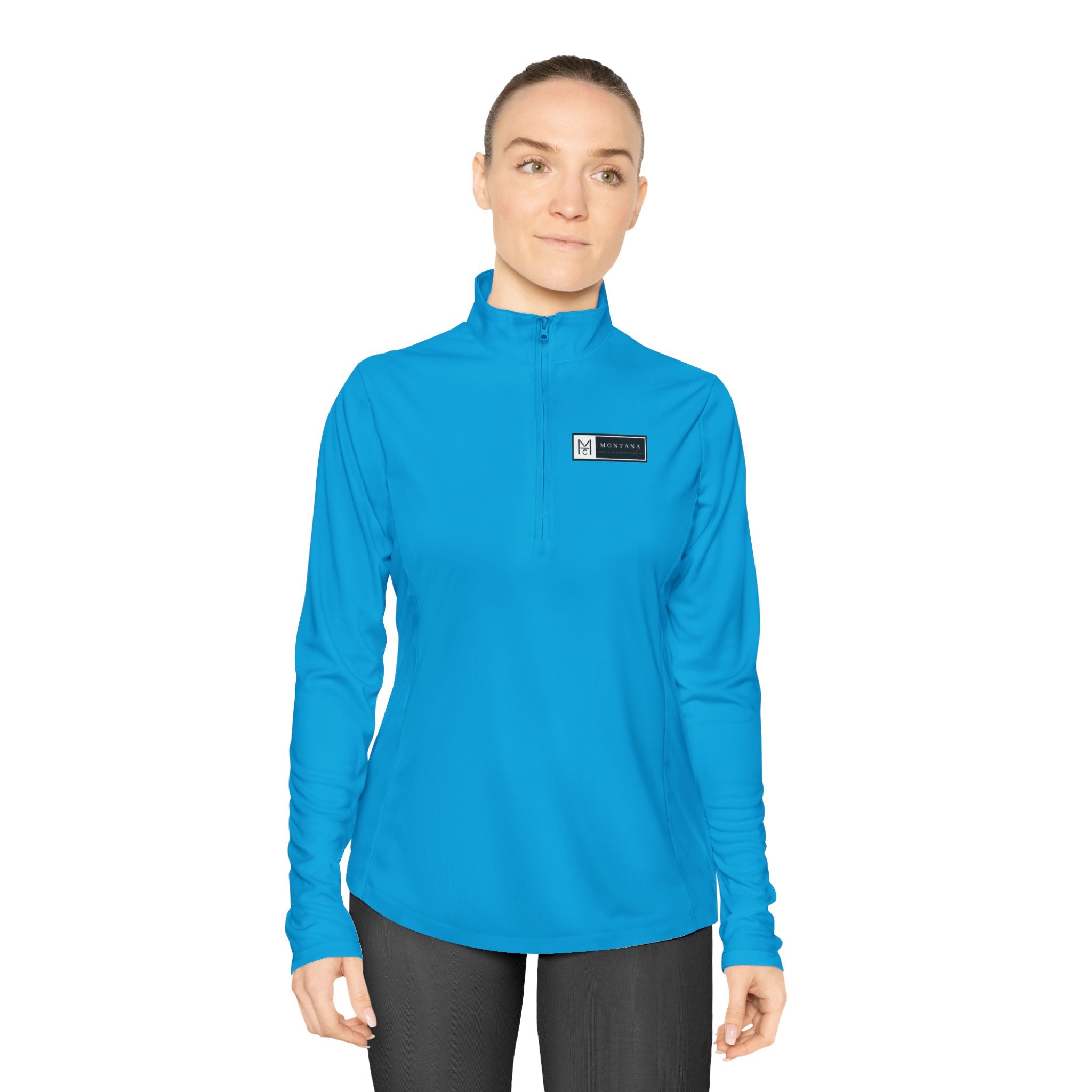 Ladies Quarter - Zip MHKC Pullover "The Last Best Place" - Montana Home & Kitchen Co.