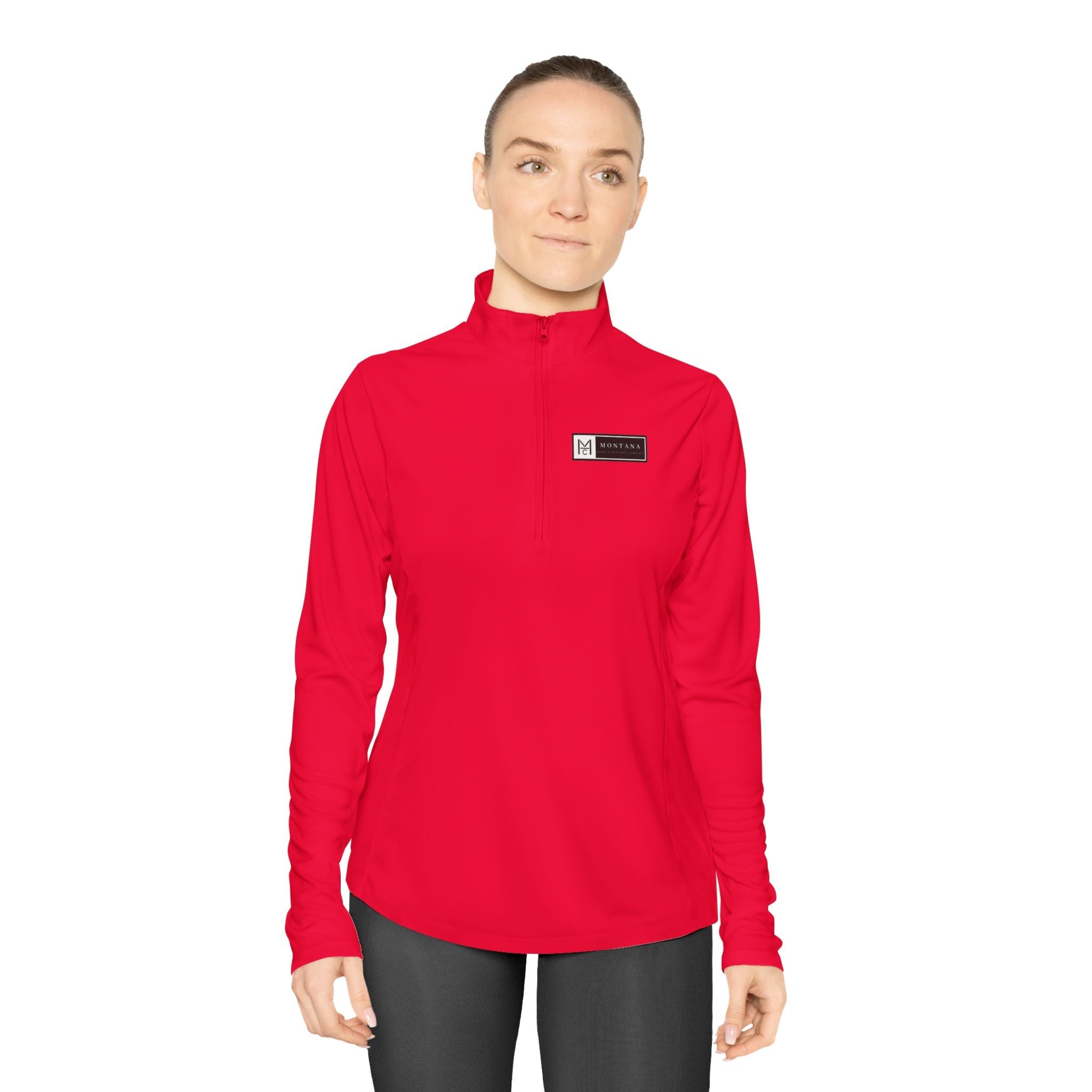 Ladies Quarter - Zip MHKC Pullover "The Last Best Place" - Montana Home & Kitchen Co.