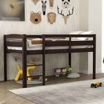 Loft Bed (Low /Twin Size/Brown) - Montana Home & Kitchen Co.