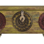 Mesa Carved Wooden Trunk Coffee Table - Montana Home & Kitchen Co.