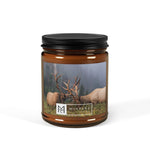 MHKC Elk Design Scented Soy Candle (Multi - Size, Amber Jar) - Montana Home & Kitchen Co.