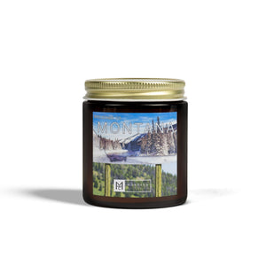 MHKC Welcome to Montana Scented Candles, Coconut Apricot Wax (4oz, 9oz) - Montana Home & Kitchen Co.